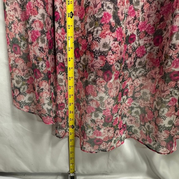 INC International Concepts Pink Floral Off Shoulder High Low Midi Dress XL - Picture 8 of 13